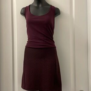 Armani Exchange Maroon Mini with open slit back Sz S